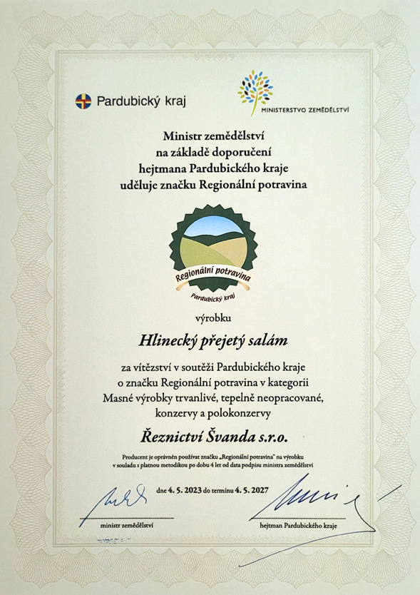 Regionální potravina 2023
